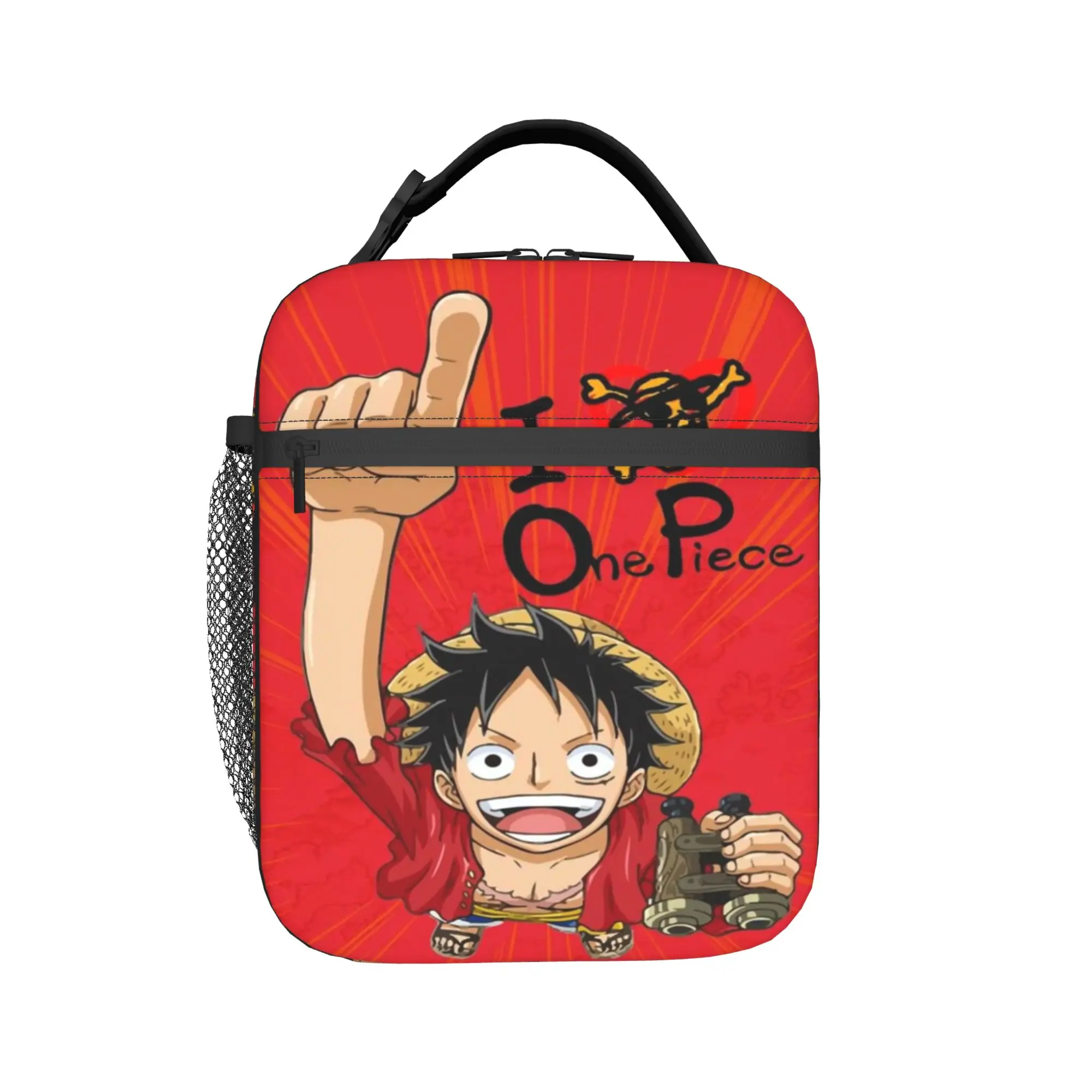luffys o-one-piece-e zoro Thermoisolierte Lunchtaschen für Reisen, tragbare Bento-Box für Männer und Frauen, Thermo-Kühlbox