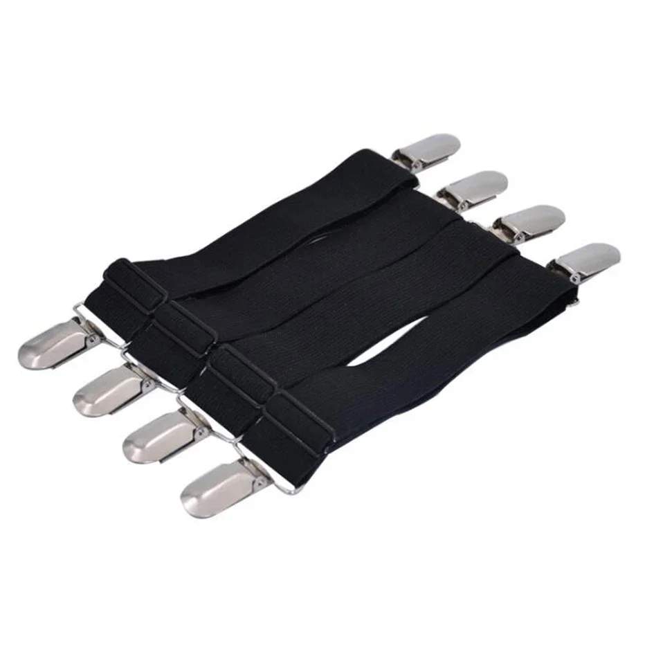 4 teile/satz Elastische Bettlaken Streifen Verschluss Bettlaken Greifer Gürtel Einstellbare Matratze Abdeckung Decken Halter Bettlaken Set – Detail 3