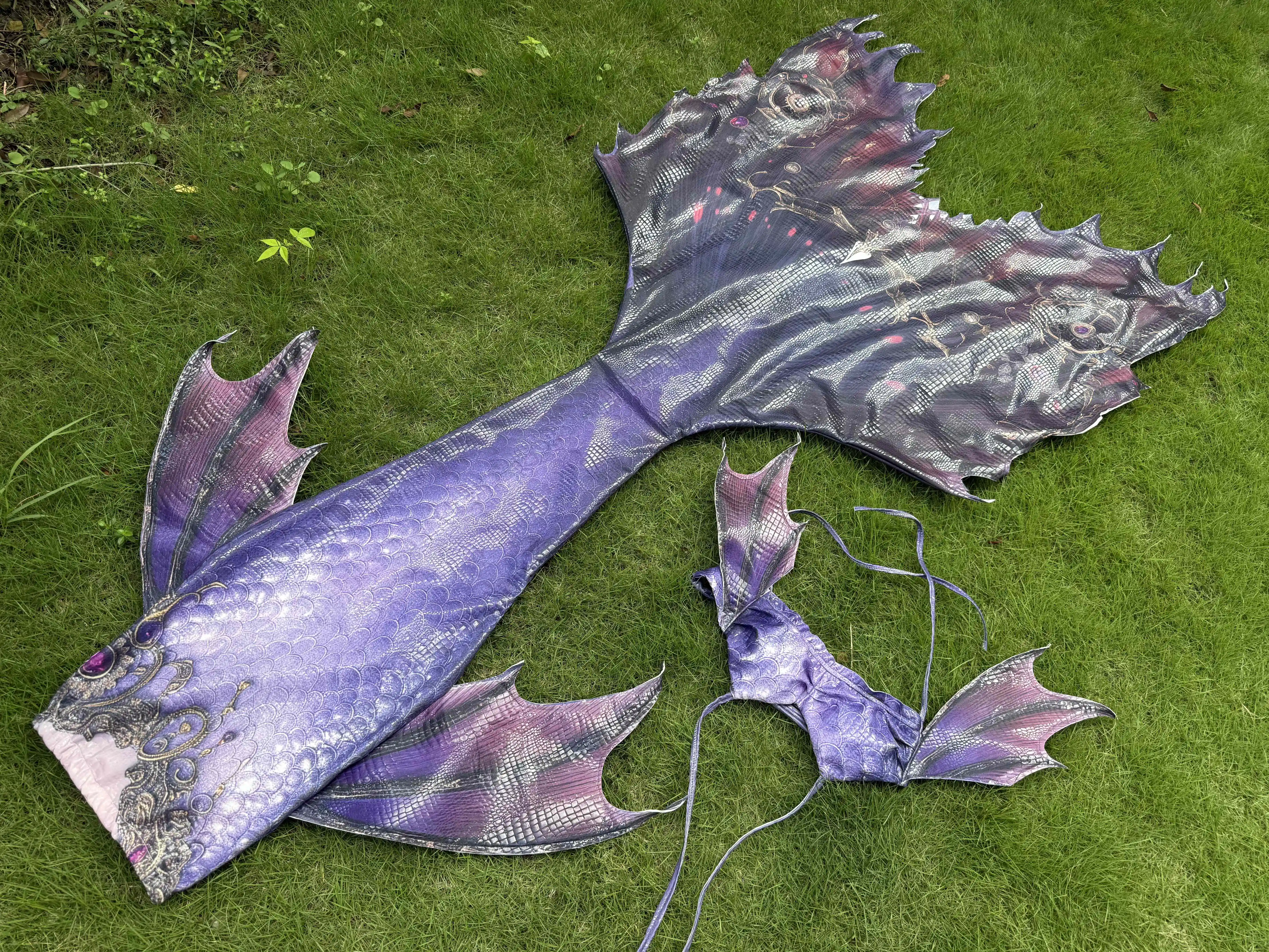 

Adult Male And Female Mermaid Tail Aquarium Diving Shooting Mermaid Performance Suit Swimsuit Gradient Mermaid Tail
