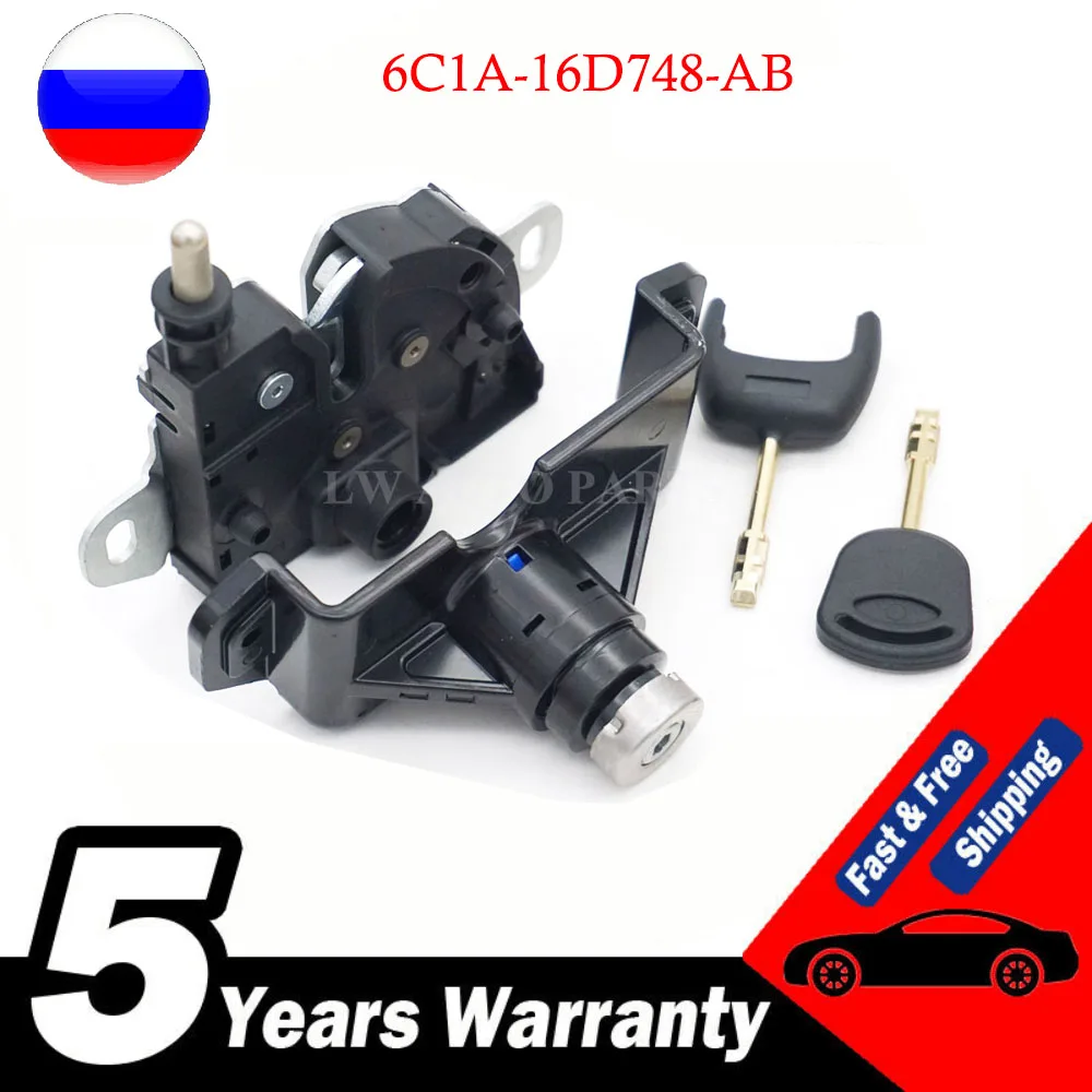 

6C1A-16D748-AB Bonnet Hood Lock & Latch Complete Set with 2 Keys For Ford Transit MK7 2006 2007 2008 2009 2010 2011