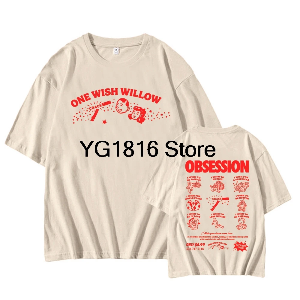 Summer Movie Obsession One Wish Willow T-shirt Men Short Sleeve Cotton Casual Tshirts Unisex Streetwear Fashion Graphic Tees