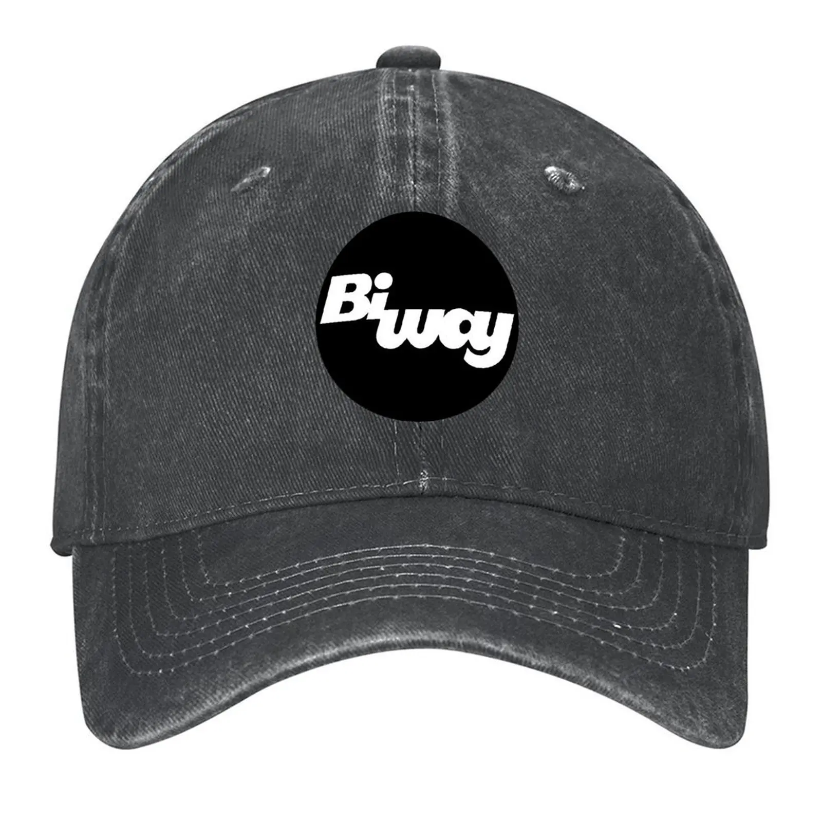 

BiWay (Circle Logo) Baseball Cap Hat Beach Hat Man Luxury Trucker Hat Golf Women's 2025 Men's