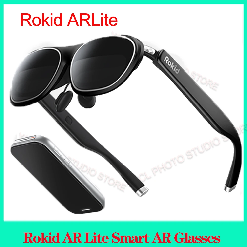 Rokid AR Lite Smart AR Glasses Multi-screen 300inch FHD Giant Screen AR Smart Glasses with Station 2 for Game Video HiFi-level