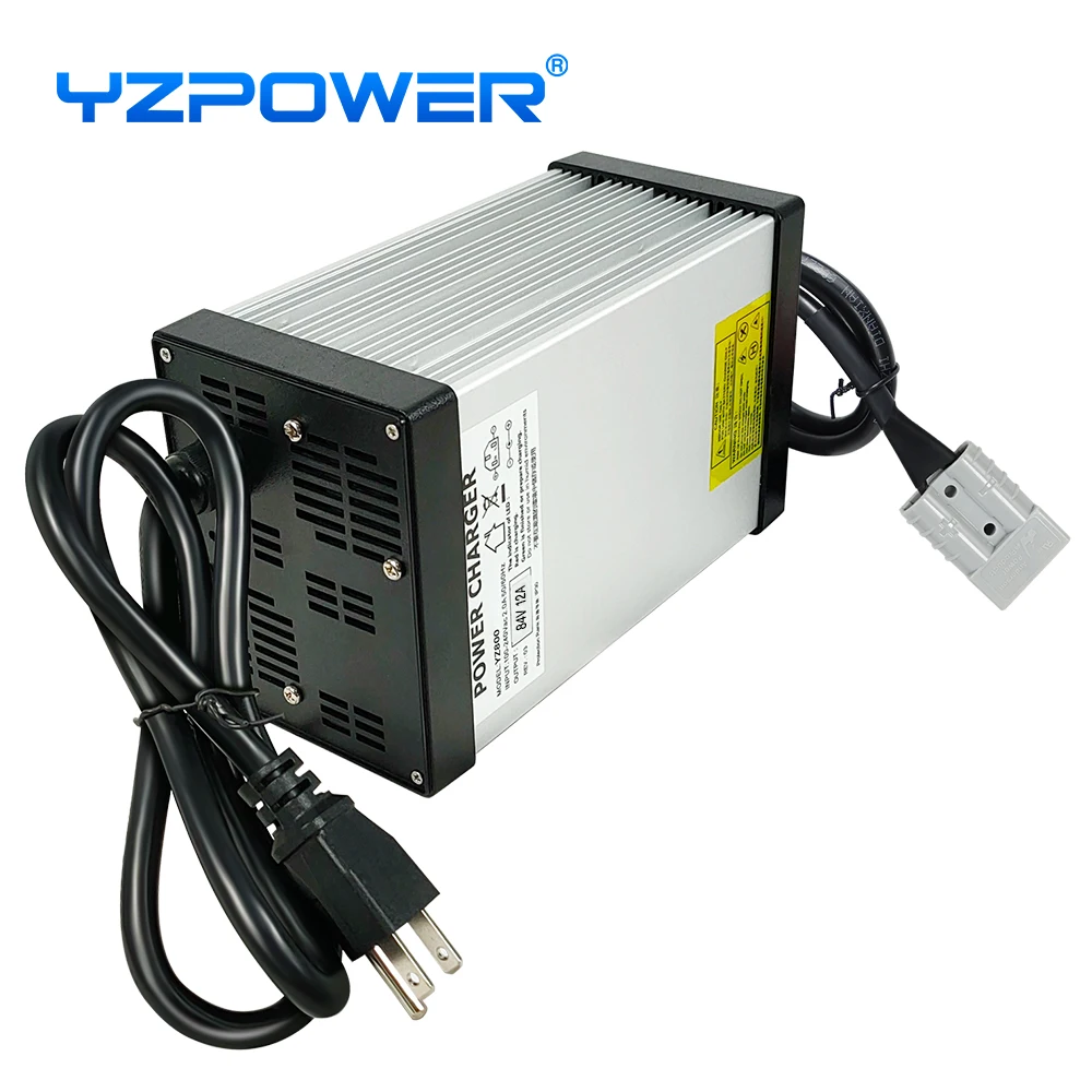 YZPOWER 84V 12A Fast lithium Battery Battery charger 20 series is suitable for 72V motorcycle electric vehicle with cooling fan