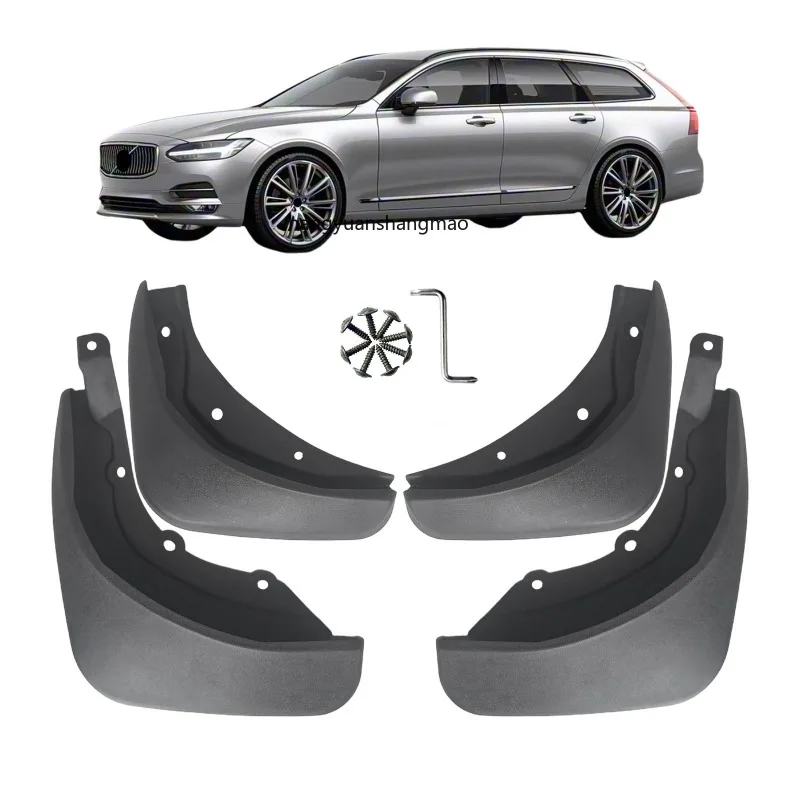 Mud Flaps for Volvo V90 2017-2019 4pcs Car Mudguards All-Weather Protection,Durable Material Not for V90 Cross Country Edition