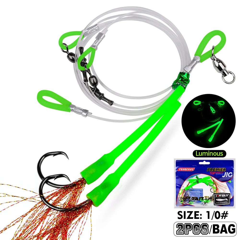 

Luminous Glow Fishing Hook Fishing Hook High Carbon Steel Sea Fishing Hook Pointed Barbed Design Glows In Water