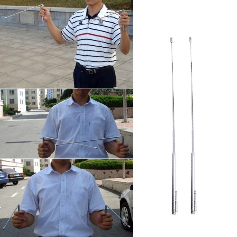 Y1AD Dowsing Rods Retractable Divining Rods Portable Suitable for Ghost Tools Divining Water Treasure Buried Items