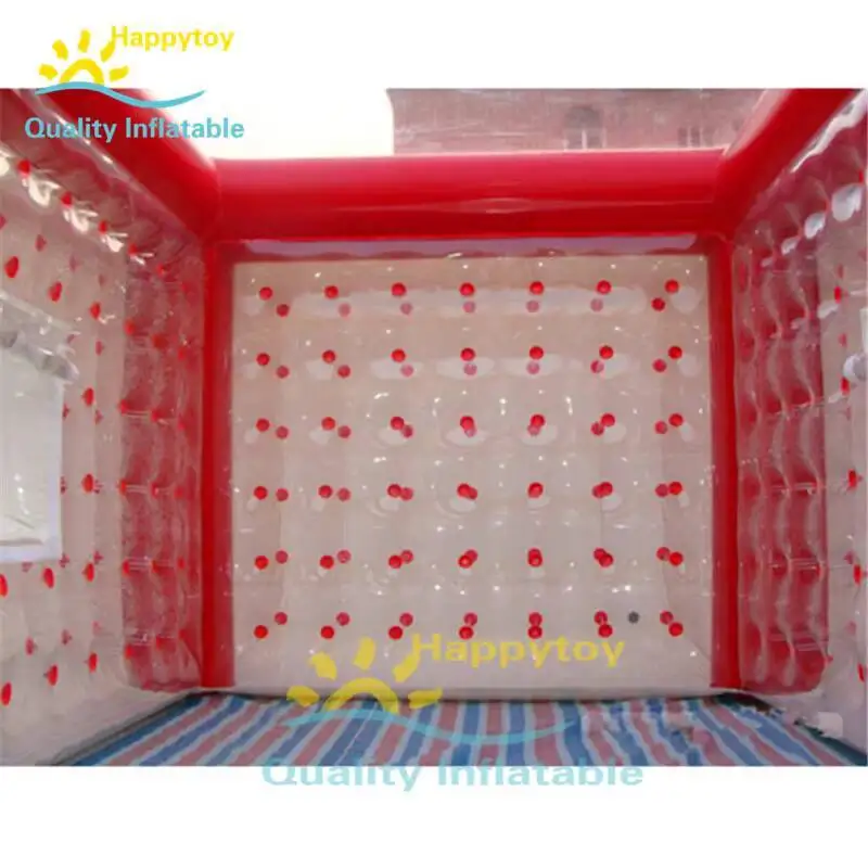 Tienda inflable de la cabina de burbujas del Pvc transparente del cubo