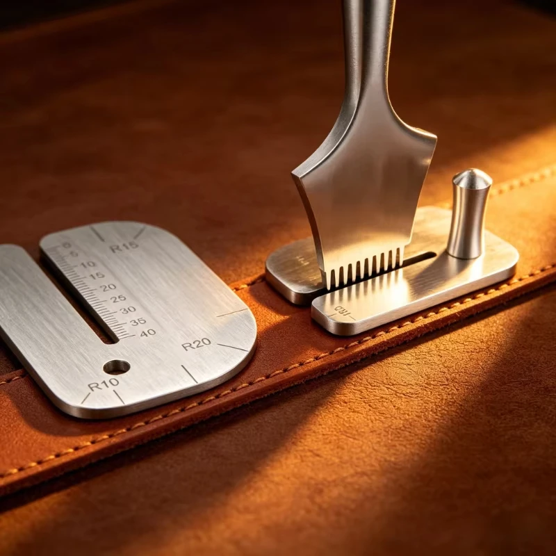 1Set Leather Pulling Board Practical Cutting Ruler Tool Stainless Steel Manual Leather Cut Auxiliary Accessories Dropshipping