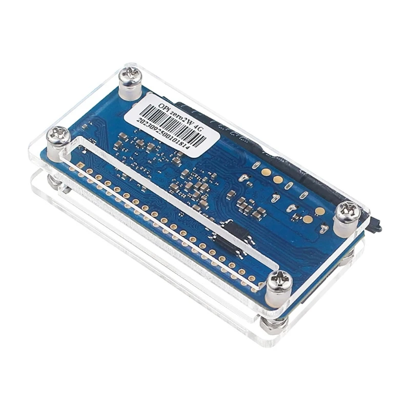 Акриловый чехол для OrangePi Zero2W, прозрачный корпус с медным радиатором из 2 предметов для корпуса OrangePi Zero2W,