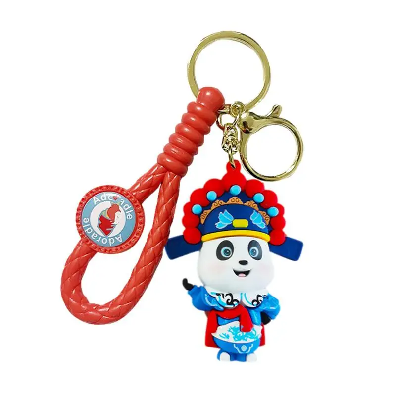 Panda Keychain Chinese Keychain Accessories Pendant Creative New Year Gift Animal Pendant Gift For Friends