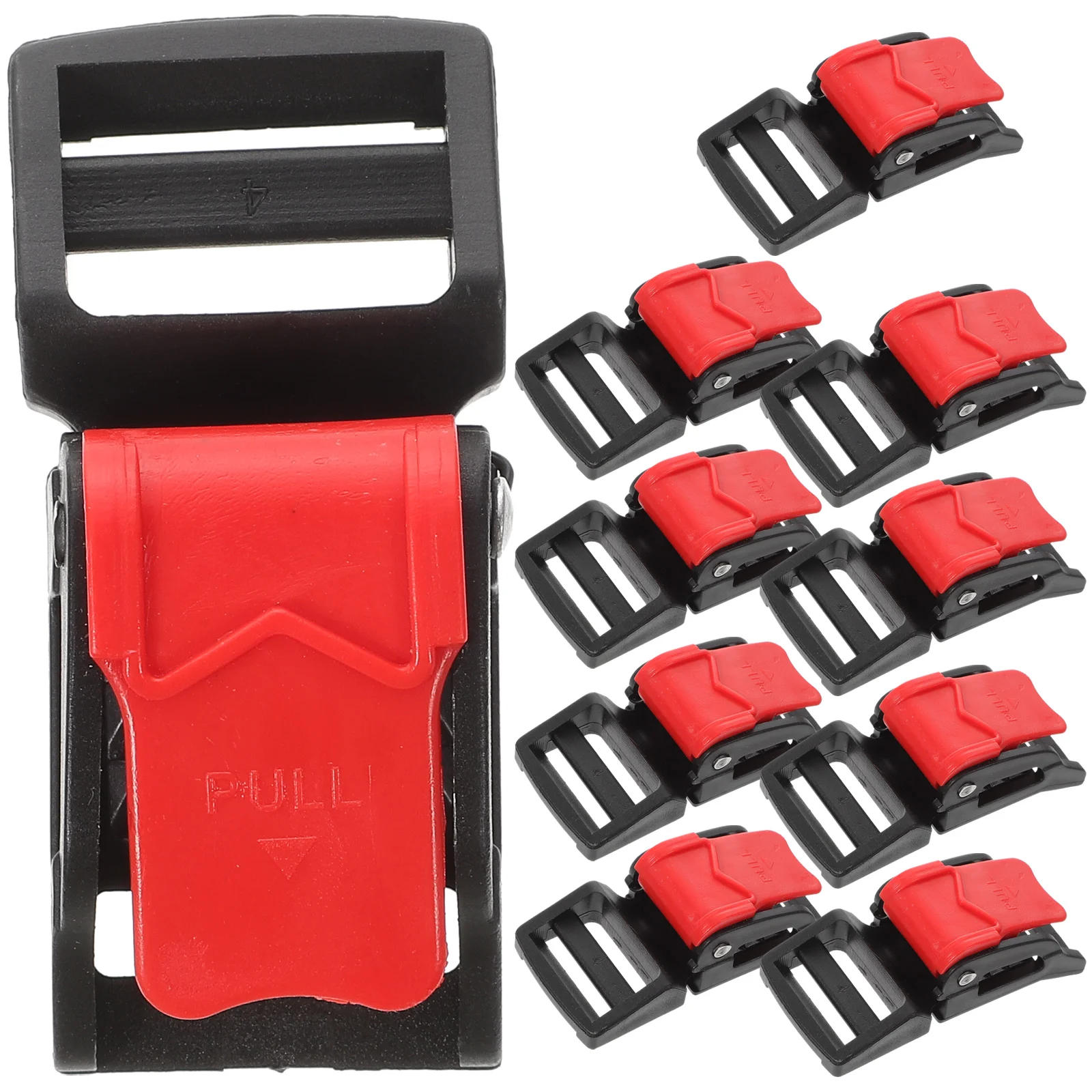 10 Pcs Buckle Clip Motorcycle Quick Release Kit Helmets Ski Chin Strap Metal