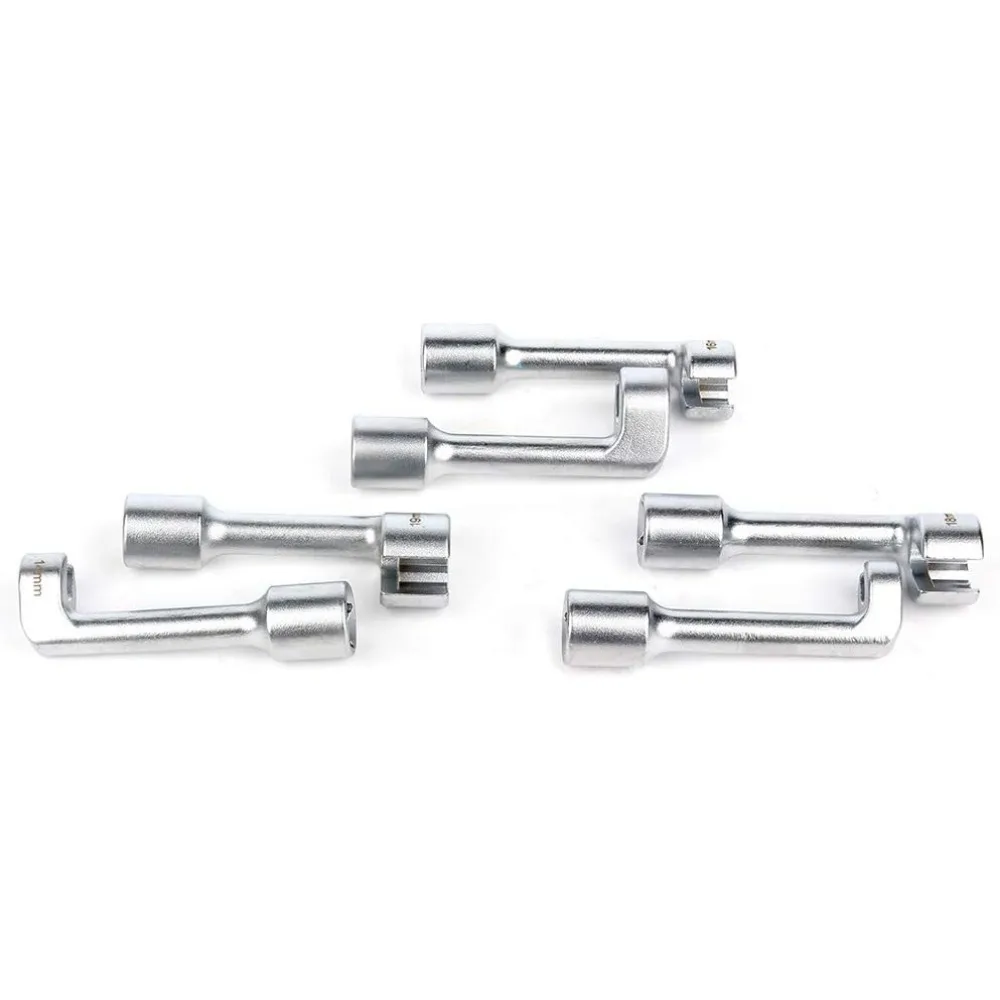 Automotive 6pcs 1/2" Drive Diesel Fuel Injector Line Injection Socket Set 12 14 16 17 18 19mm Compatible for Most Diesel Engines
