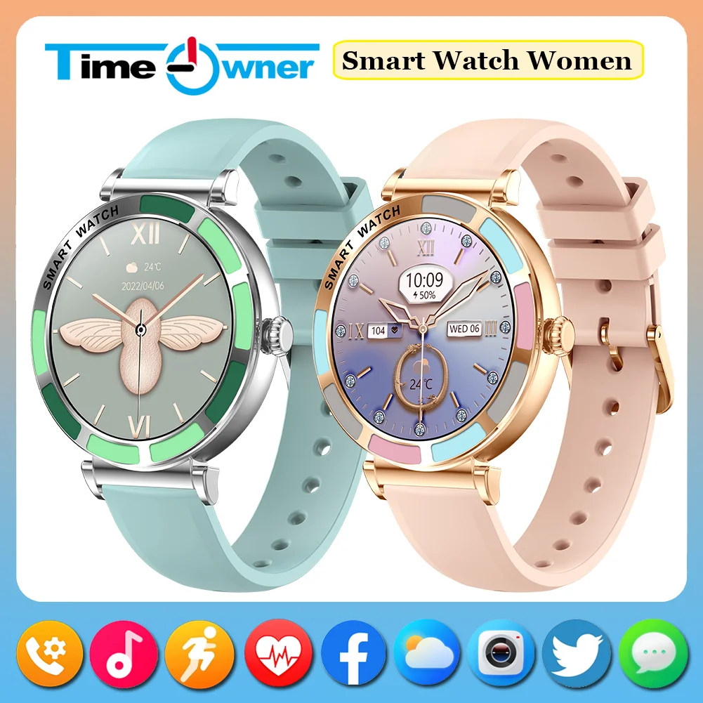 

Time Owner Smart Watch Woman Bluetooth Call Watch Health Monitoring AI Voice Exercise Fitness Tracker Ladies Watch