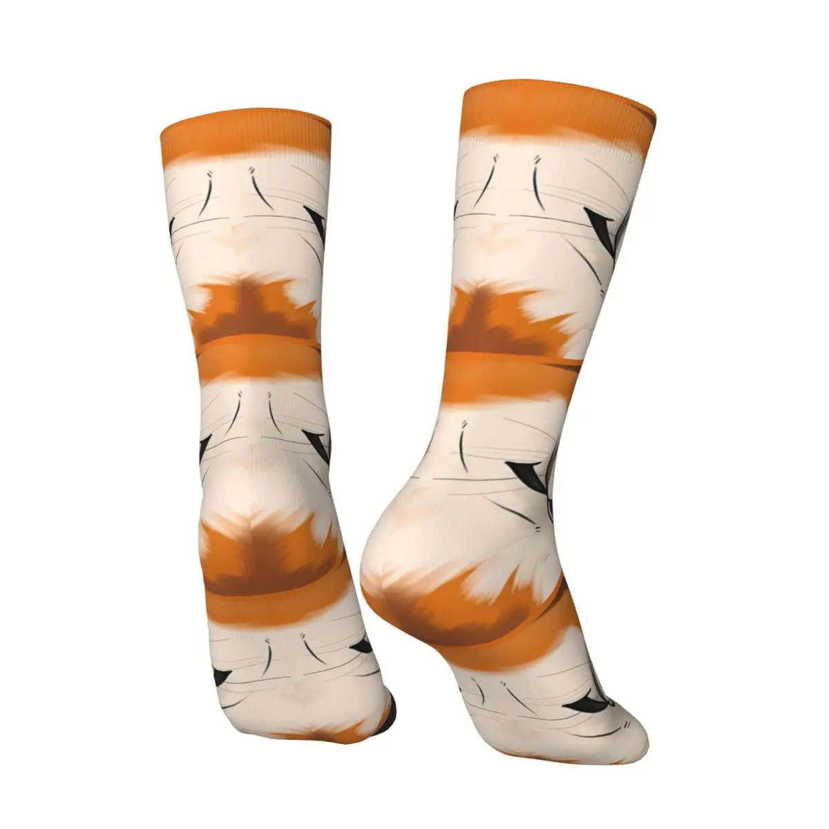Cute Face Sock Printed Man Polyester