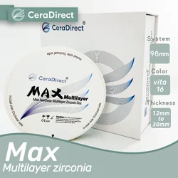 MAX Ceradirect Zirconia 98 * 12 mm bez warstw Gradient do 14 jednostek