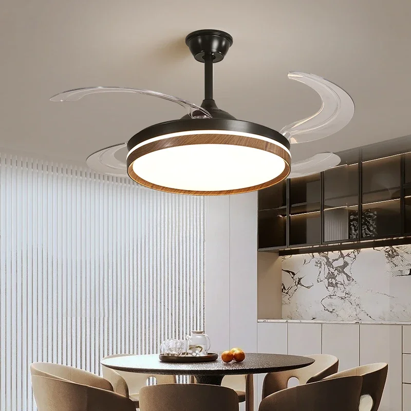 

New Arrival Ceiling Fans Light Indoor Home Decor Chandeliers Fan Led Lighting For Living Dining Room Bedroom Art Suspension Lamp