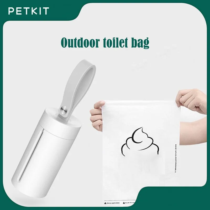 Petkit Pet Litter Box Collect Feces Portable Outdoors Pet Feces Collection Bag Degradable HDPE Green Dog Cleaning Products