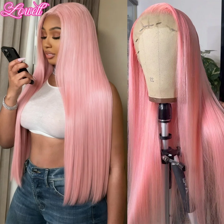 

Прямые парики из натуральных волос 13x6 hd Парик из натуральных волос на кружеве Светло-розовые парики из натуральных волос 13X4 hd Парики из 100% натуральных волос для женщин