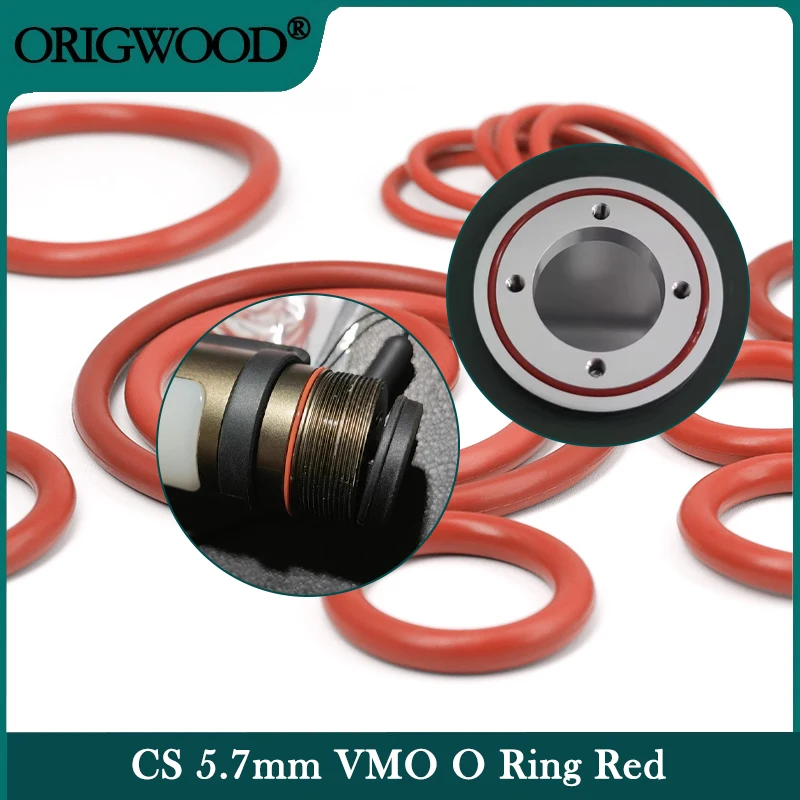 5Pcs Red Silicone V…