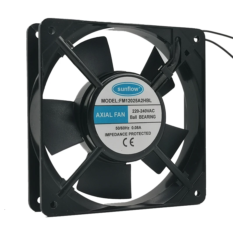 New genuine SUNFLOW axial fan FM12025A2HSL/hbl 220V 0.08A cooling fan