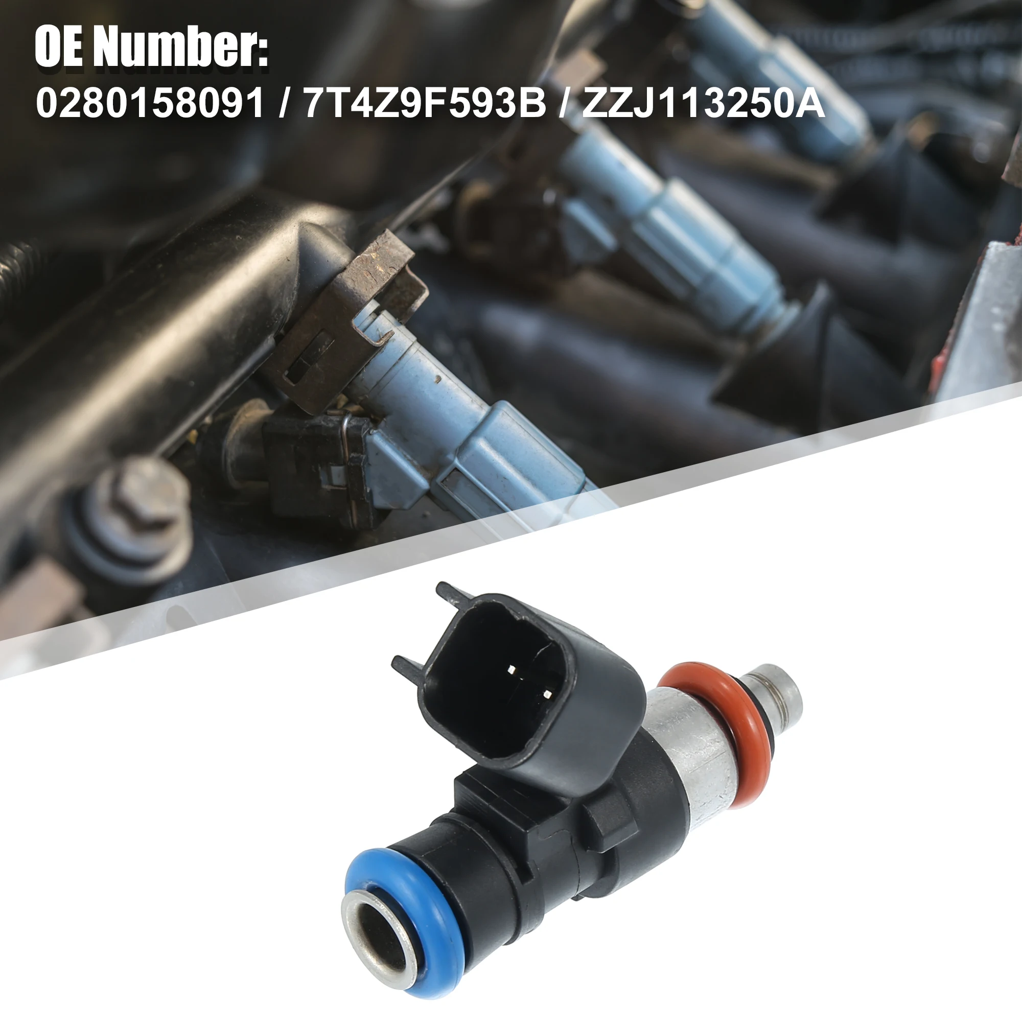 

UXCELL 6 Pcs 0280158091 ZZJ11325 Fuel Injector for Ford Edge Flex Fusion Taurus 3.5L