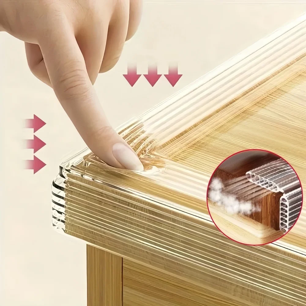 1 قطعة 1 متر/2 متر شريط شفاف مضاد للتصادم حافة الطاولة شريط حماية الأثاث ركن حماية الوفير الشريط جدار الزاوية