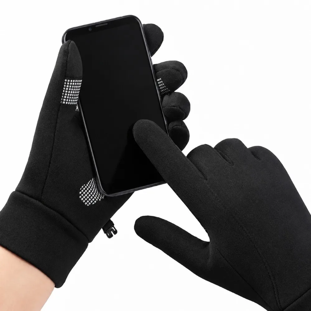 Sports Waterproof Winter Touchscreen Gloves Full Finger Windproof Thermal Cycling Gloves Anti-slip Thickened Ski Gloves Gift