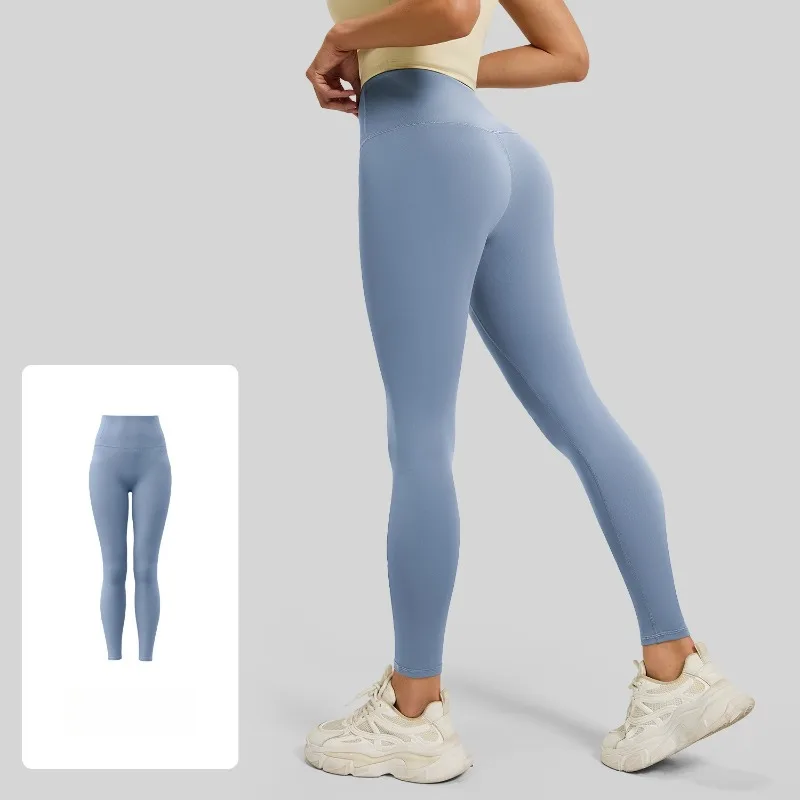 Damen-Yoga-Leggings mit hoher Taille, nahtlos, hoch dehnbar, Po-Lifting, atmungsaktive Sporthose für Damen, Gym-Leggings