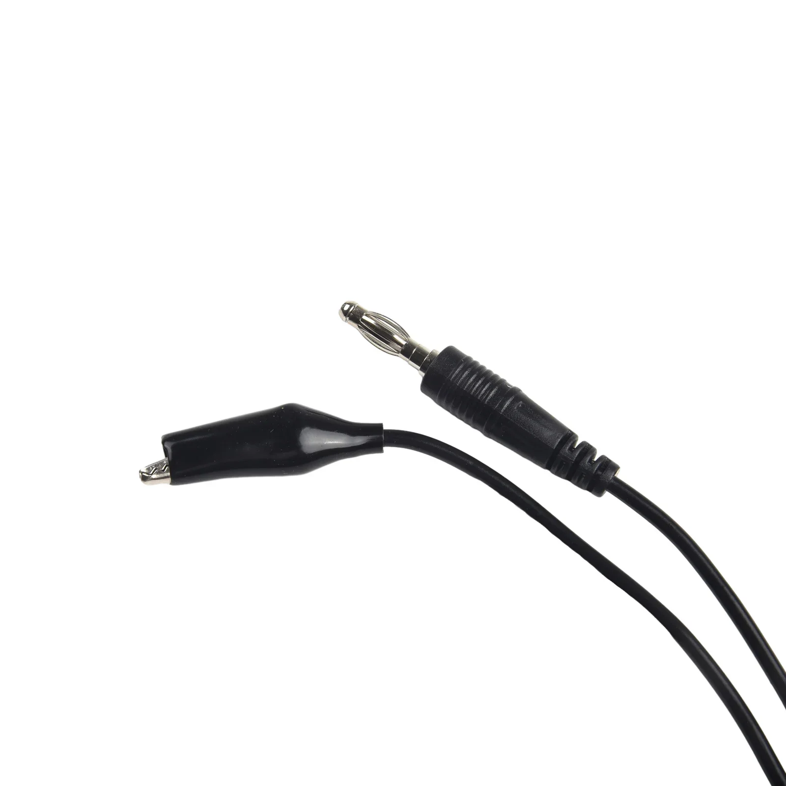 

1pc 1m Banana Plug Double Stitch Test Lead Clip Cable Small Size Clips For Multimeters Power Supplies