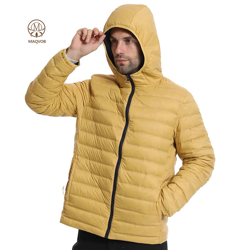 

MAQVOB Autumn Winter Reversible Down Jacket for Men and Women Water-Repellent Windproof Outdoor Fashion Warm Down Coat