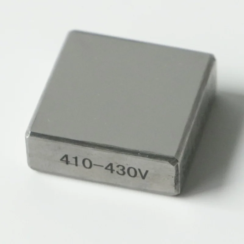 410-430HV0.5 810-850HV1 Mirror Standard Microhardness Block 0.2~1kgf Force Square