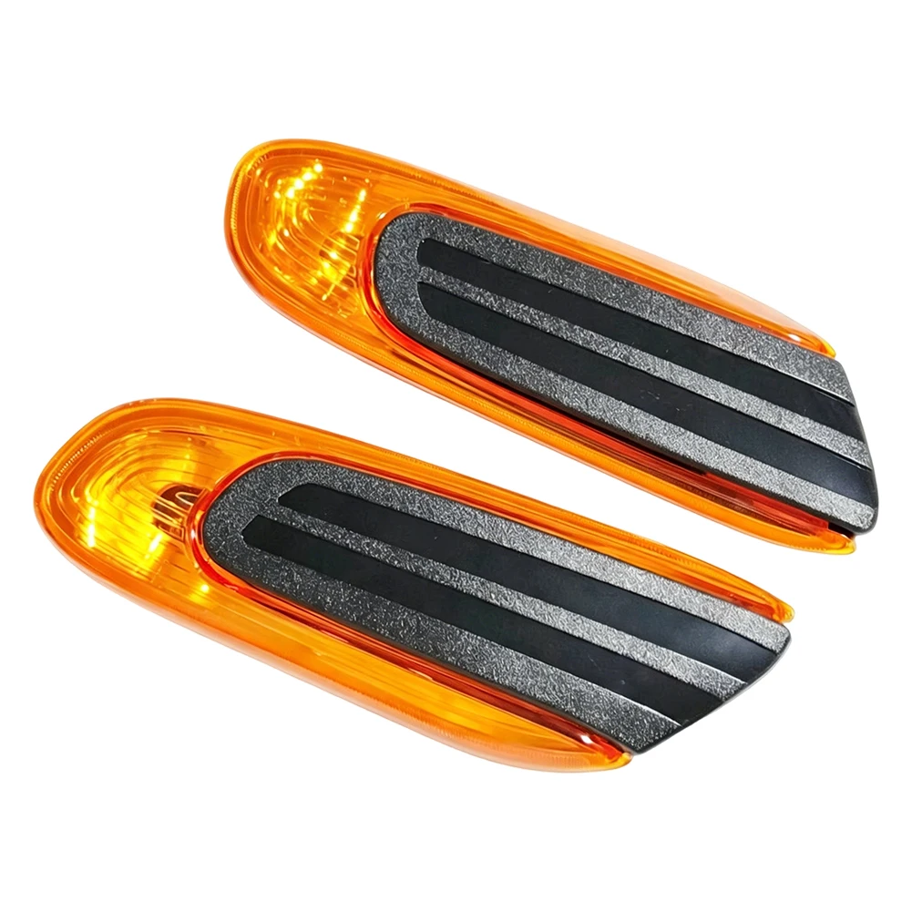 2pcs Amber Side Marker Lamp For Mini Cooper F55 F56 F57 Replace 63137298346 Yellow LED Turn Signal Light OE Number Match