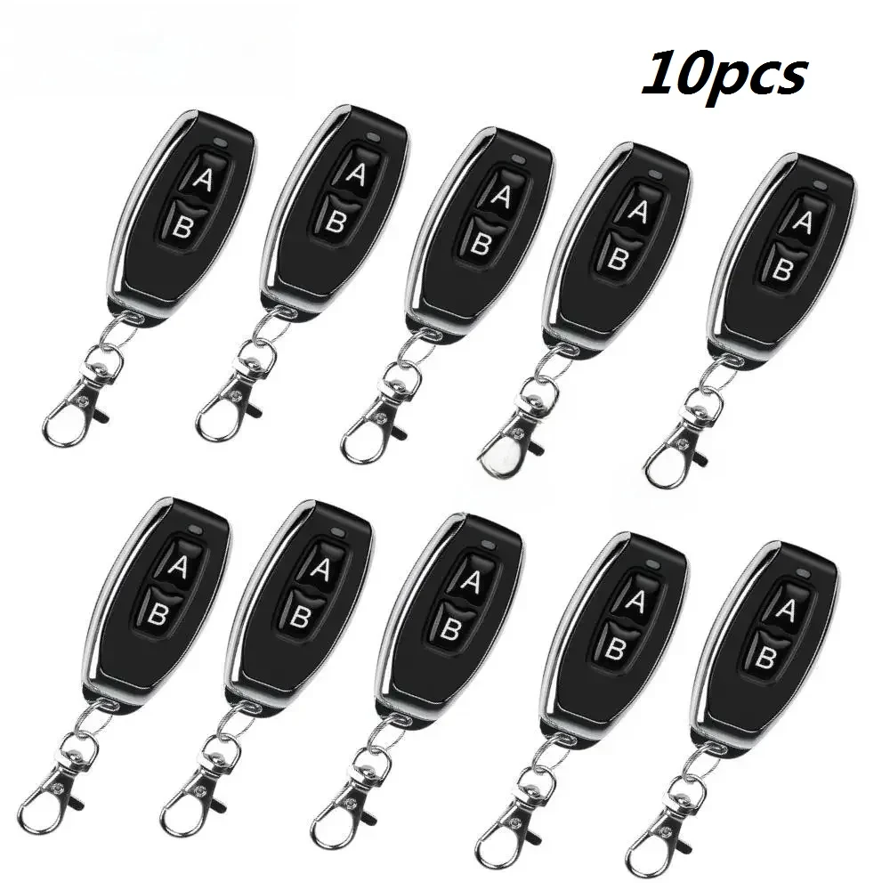 10PCS RF433MHZ Copy Gate Garage Door Control 433 Remote Control Universal Wireless Clone Switch Key Cloning Duplicator