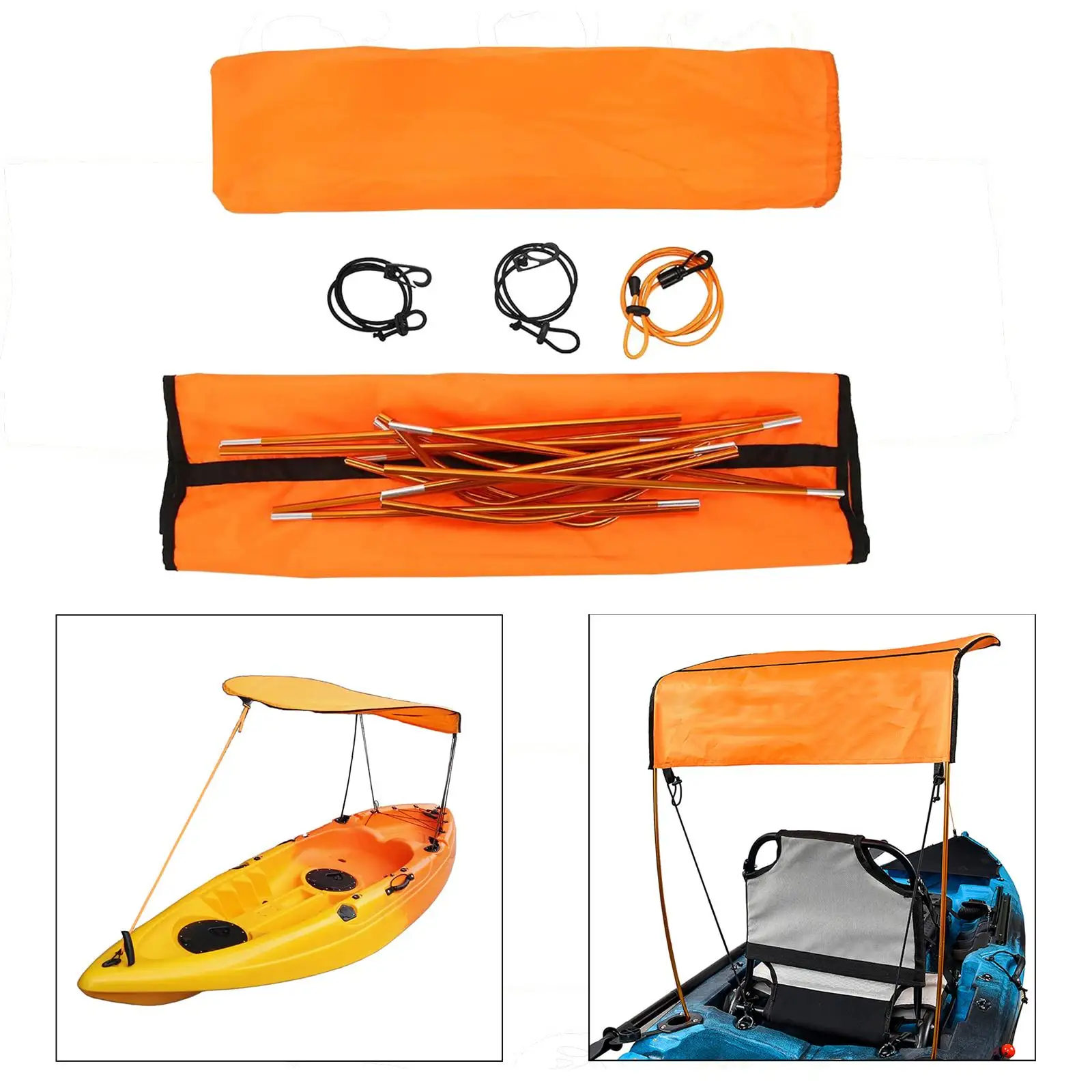 Boat Canopy Awning Sunshade for Camping Picnic Inflatable Boats image 4