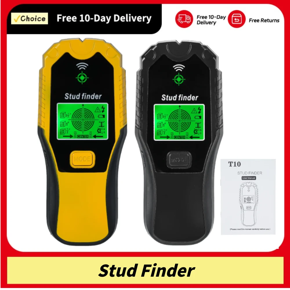 5 in1 Wall Scanner Multifunction Wall Detector Live Wires Cable PVC Water Pipe Metal Finder Scanner Stud Finder Wall Scanner