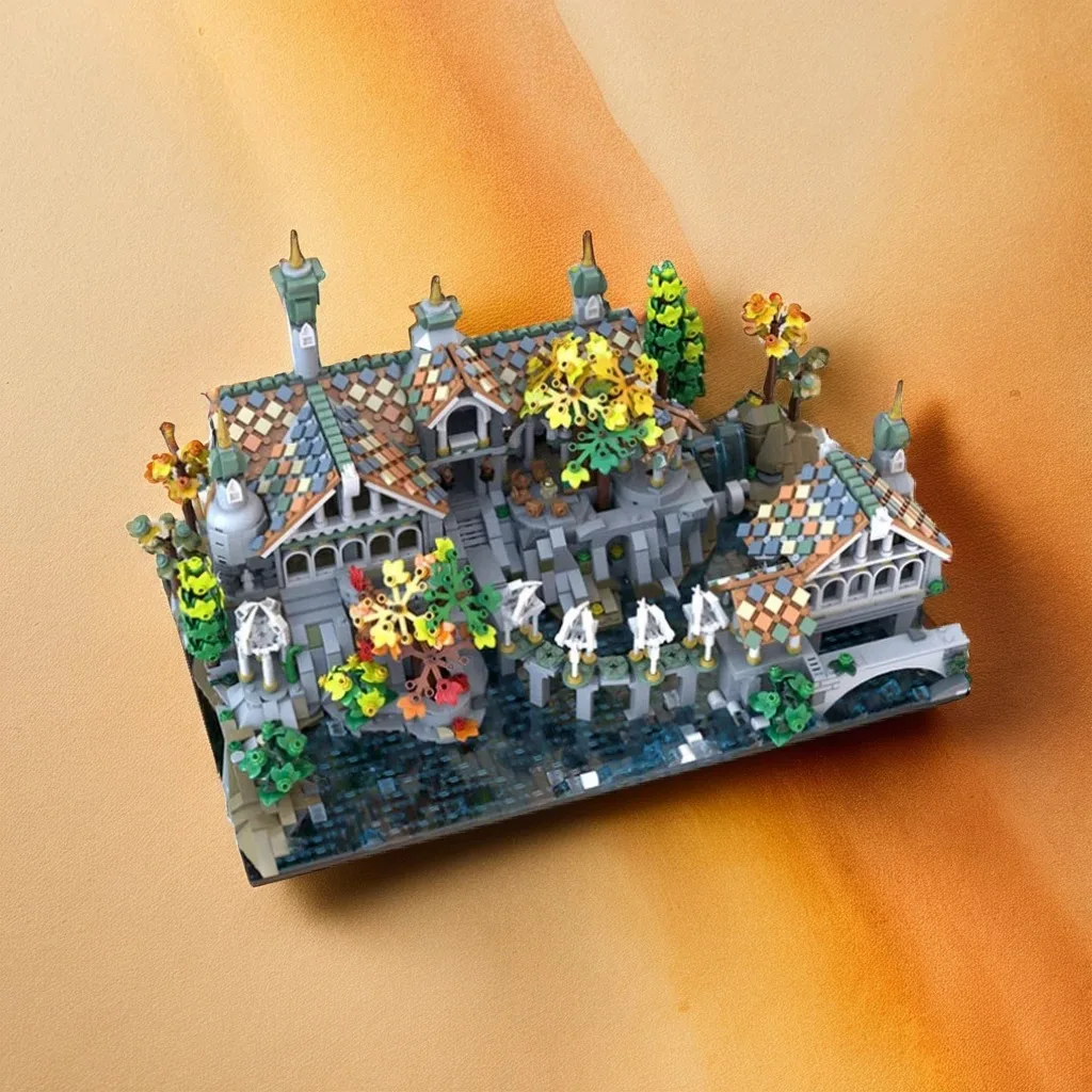 3250pcs MOC Hobbit Lord Rings The Rivendell Mini Model Building Blocks Architecture Brick Idea Education Kids Christmas Gift Toy