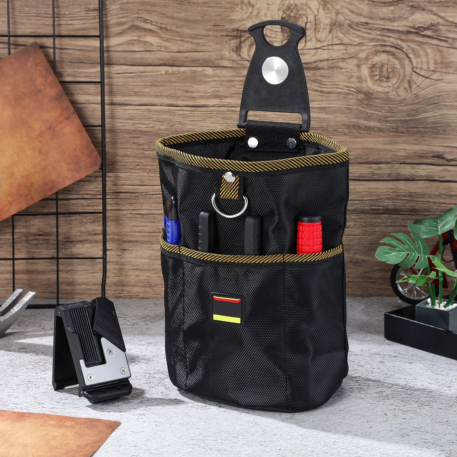 

Compact Oxford Cloth Tool Pouch Belt Clip Small Maintenance Organizer Portable Waist Bag Multi- Tool Belt