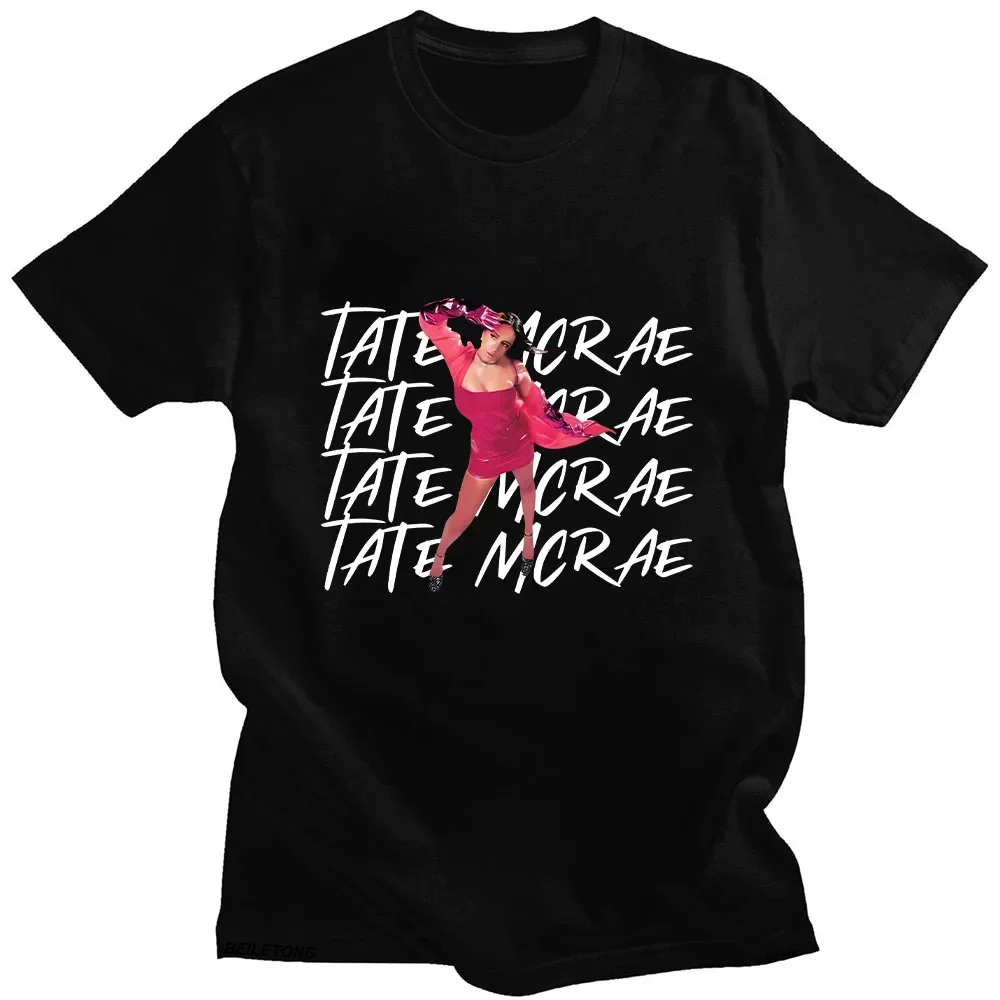 TateMcRae T-shirt Funko Pop Fashion Singer Tee-shirt for Spring 100% Cotton High Quality Print Tshirt Ropa Mujer Casual Tees