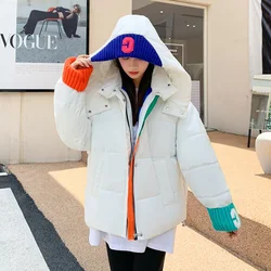 2022 inverno mulheres casaco frio com capuz pão acolchoado jaqueta parka plus size super quente grosso casaco neve outwear moda barato por atacado