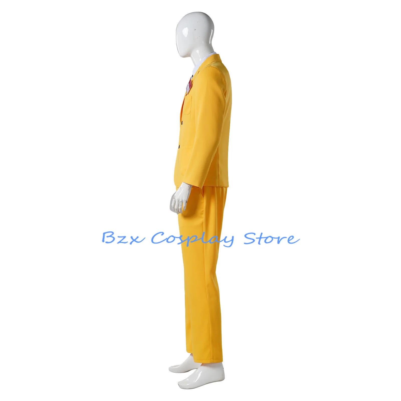 The Beatles 2 Cosplay Anime Strange Grand Mage BOB Costume Yellow Uniform Coat Mask Suit Halloween Party Clown Outfit for Man