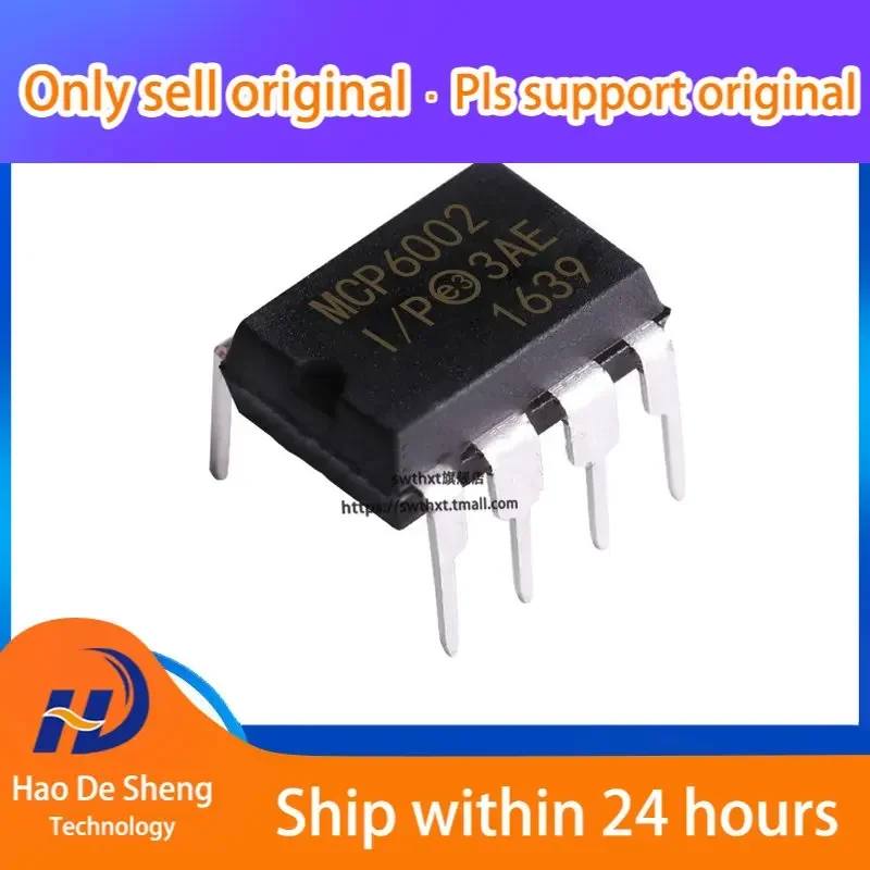 10PCS/LOT MCP6002-I/P  DIP-8 New Original in Stock Active Components