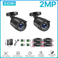 ZOSI 2pcs/lot 1080P HD-TVI 2MP CCTV Security Camera ,80ft Night Vision ,Outdoor Whetherproof Home Surveillance Camera Kit