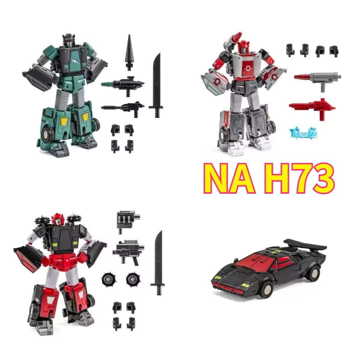 

[IN STOCK] Transformation NewAge NA H73 Martin ​Red Alert Action Figure Robot With Box