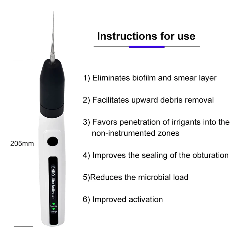 Peralatan gigi nirkabel Endo aktivator Ultra ultrasonik, gigi aktivator ultrasonik X Endo