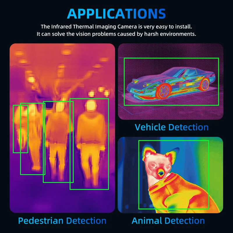 Alwaycare High Density Aluminum Alloy IP69K Thermal Imaging Infrared 1080P AHD Visible Camera