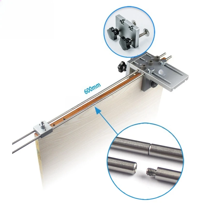 

Upgrade 600mm Extension Aluminium Carpentry Tool 3 1 Wood Dowelling Hole Drilling Guide Tenoning Pin PunchBox
