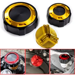 For YAMAHA YZFR1 YZF R1M R1 2009-2022 2023Motorcycle front and rear brake fluid caps and oil filling port protection Accessories