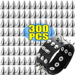 Wholesale Silver Rivets for Clothes Metal Spikes Double Cap Rivet Stud Round Nail DIY Cone Studs Shoes Bags Clothing Accessories
