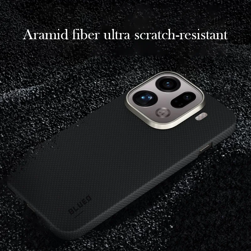 Blueo Carbon Fibre Case For OPPO Find X9 PRO Kevlar Back Cover Case for OPPO FIND X9 PRO